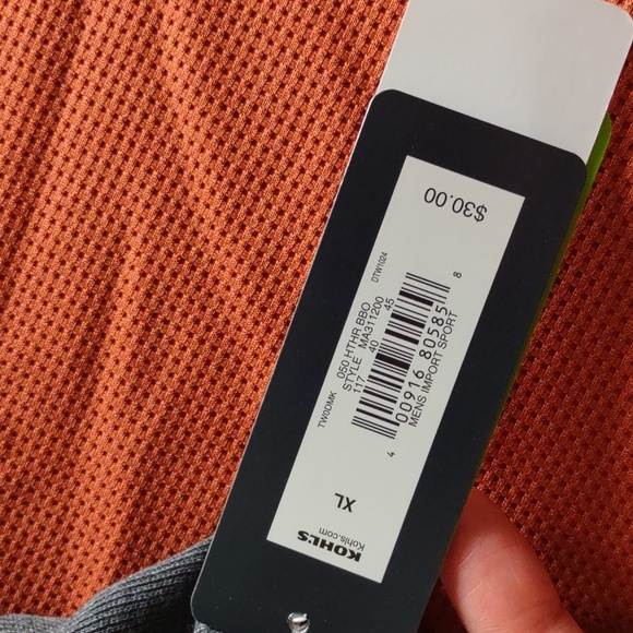 NWT Tek Gear XL Warmtek Performance Long Sleeve Color Block Thermal Shirt - Picture 9 of 15